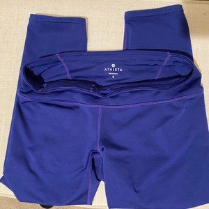 Athleta Crop Workout Leggins Blue S